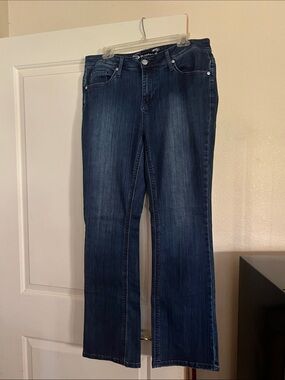 Seven7 Dark Blue Boot-Cut Jeans